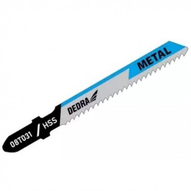 Pjūklo geležtės metalui Dedra 08T031, 77 mm, 2 vnt. 1 Pjūklo geležtės metalui Dedra 08T031, 77 mm, 2 vnt. 1