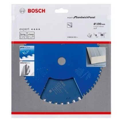 Pjovimo diskas Bosch Expert for Sandwitch Panel, 190x30x2.0/1.6x36, 2608644367 1 Pjovimo diskas Bosch Expert for Sandwitch Panel, 190x30x2.0/1.6x36, 2608644367 1