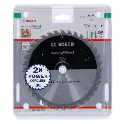 Pjovimo diskas Bosch Standard for Wood, 150x20/16x1.6/1.0x24T, 2608837674 1