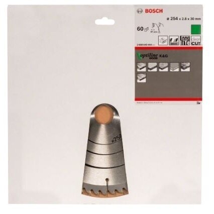 Pjovimo diskas medienai Bosch, 254x30x60, 2608640444 1 Pjovimo diskas medienai Bosch, 254x30x60, 2608640444 1