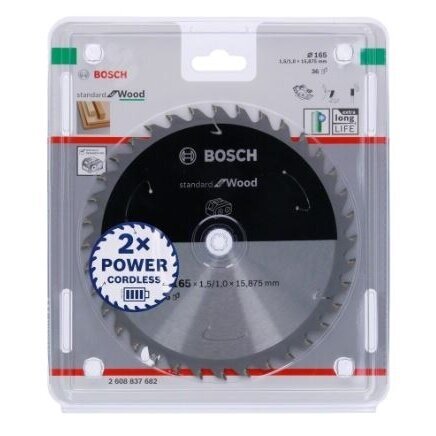 Pjovimo diskas Bosch Standard for Wood, 190x30x1.6/1.1x24T, 2608837708 1 Pjovimo diskas Bosch Standard for Wood, 190x30x1.6/1.1x24T, 2608837708 1