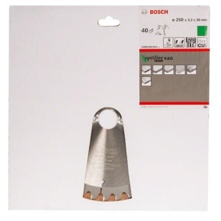 Pjovimo diskas Bosch Optiline Wood, 250x30, 2608640643 1 Pjovimo diskas Bosch Optiline Wood, 250x30, 2608640643 1