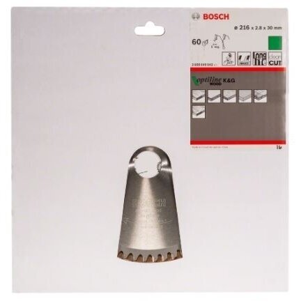 Pjovimo diskas Bosch Optiline Wood, 216x30, 2608640642 1 Pjovimo diskas Bosch Optiline Wood, 216x30, 2608640642 1