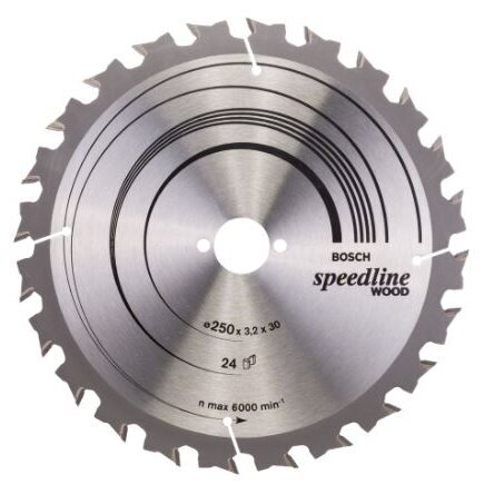 Pjovimo diskas medienai Bosch SPEEDLINE WOOD, 250x30, 2608640680 Pjovimo diskas medienai Bosch SPEEDLINE WOOD, 250x30, 2608640680