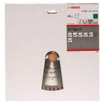 Pjovimo diskas Bosch Optiline Wood, 216x30, 2608640641 1 Pjovimo diskas Bosch Optiline Wood, 216x30, 2608640641 1