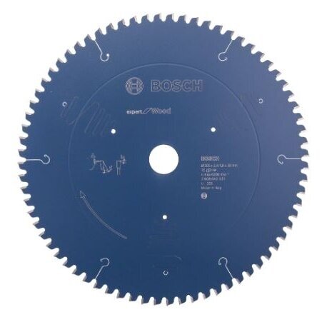 Pjovimo diskas Bosch Expert for Wood, 305x30x2,4 mm, Z72, 2608642531 Pjovimo diskas Bosch Expert for Wood, 305x30x2,4 mm, Z72, 2608642531