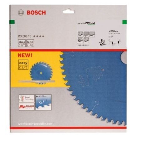 Pjov. diskas medienai Bosch Expert for Construct Wood, 250x30x2.4mm, Z60, 2608642498 1 Pjov. diskas medienai Bosch Expert for Construct Wood, 250x30x2.4mm, Z60, 2608642498 1