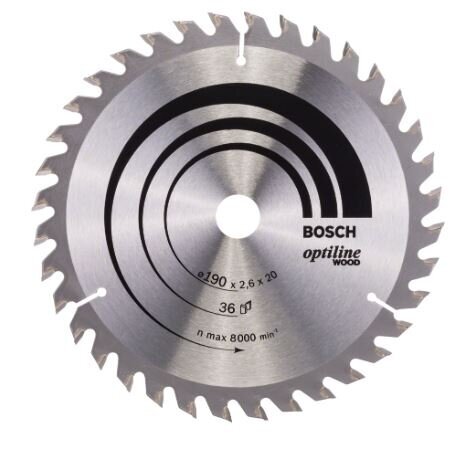 Pjovimo diskas Bosch Optiline Wood, 184x16mm, 2608640817 Pjovimo diskas Bosch Optiline Wood, 184x16mm, 2608640817