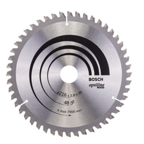 Pjovimo diskas Bosch Optiline Wood, 216x30, 2608640641 Pjovimo diskas Bosch Optiline Wood, 216x30, 2608640641