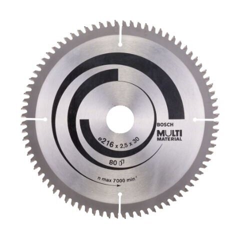 Pjovimo diskas Bosch Standard for Multi Material, 216x30x80, 2608640447 Pjovimo diskas Bosch Standard for Multi Material, 216x30x80, 2608640447