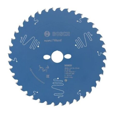 Pjovimo diskas Bosch Expert for Wood, 250x30x2,4 mm, Z40, 2608644080