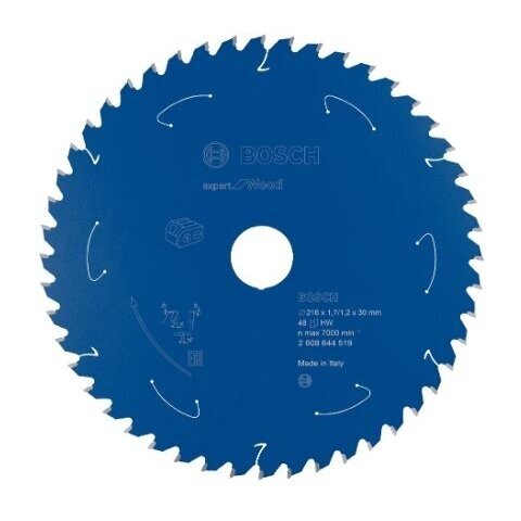 Pjovimo diskas Bosch Expert for Wood, 216x30x1.7/1.2x48T, 2608644519 Pjovimo diskas Bosch Expert for Wood, 216x30x1.7/1.2x48T, 2608644519
