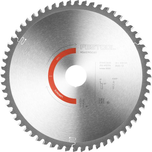 Pjovimo diskas LAMINATE/HPL Festool HW 216x2,3x30 WZ/FA60 (500123) Pjovimo diskas LAMINATE/HPL Festool HW 216x2,3x30 WZ/FA60 (500123)