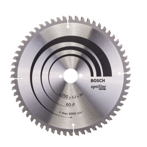 Pjovimo diskas Bosch Optiline Wood, 250x30, 2608640644 Pjovimo diskas Bosch Optiline Wood, 250x30, 2608640644