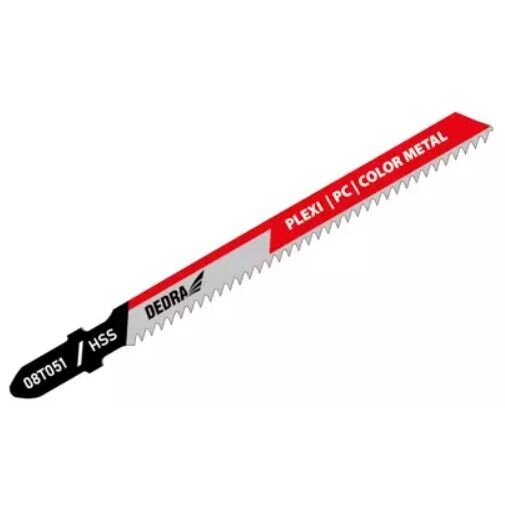 Pjūklo geležtės polikarbonatui ir spalvotiesiems metalams Dedra 08T051, 100 mm, 2 vnt. 1 Pjūklo geležtės polikarbonatui ir spalvotiesiems metalams Dedra 08T051, 100 mm, 2 vnt. 1