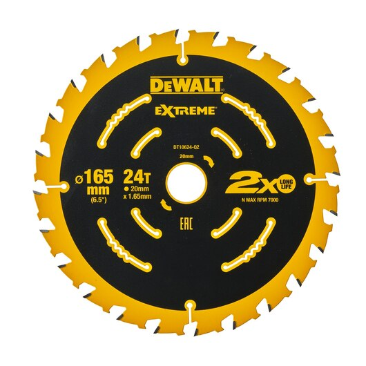 Pjovimo diskas medienai Dewalt DT10624, 165 mm Pjovimo diskas medienai Dewalt DT10624, 165 mm