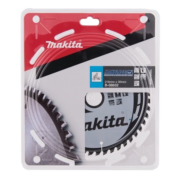 Pjovimo diskas 216x30x2,4mm 48T MAKBLADE PLUS Makita B-08632 2 Pjovimo diskas 216x30x2,4mm 48T MAKBLADE PLUS Makita B-08632 2