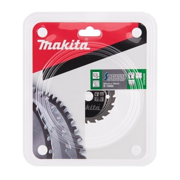 Pjovimo diskas 85x15mm 20T Medžiui Makita B-16885 1 Pjovimo diskas 85x15mm 20T Medžiui Makita B-16885 1
