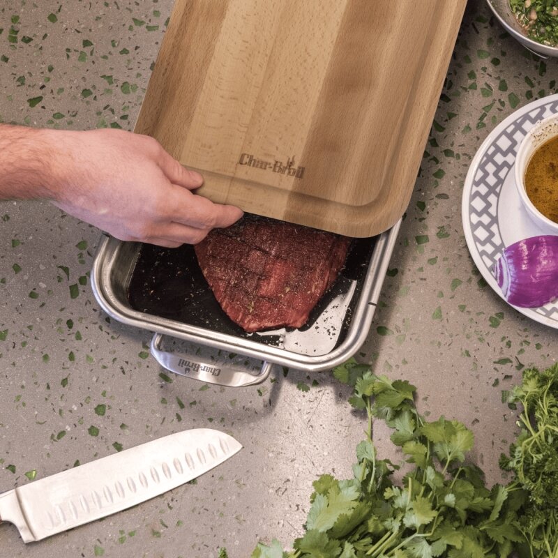 Pjaustymo lenta ir kepimo indas Char-Broil Grill+ 1 Pjaustymo lenta ir kepimo indas Char-Broil Grill+ 1