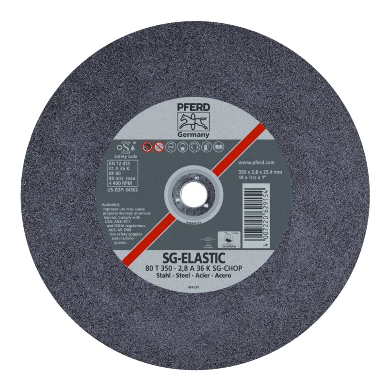 Pjovimo diskas PFERD 80 T350-2,8 A36 K SG-CHOP/32,0 Pjovimo diskas PFERD 80 T350-2,8 A36 K SG-CHOP/32,0