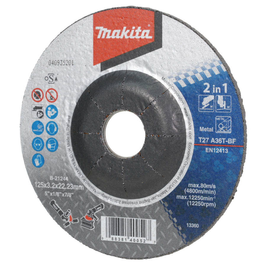 Pjovimo diskas/Šlifavimo diskas Makita B-21244 Pjovimo diskas/Šlifavimo diskas Makita B-21244