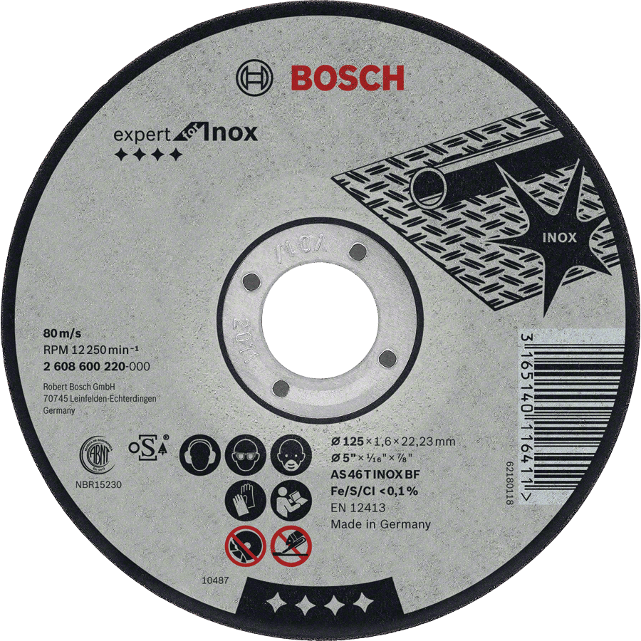 Pjovimo diskai „Expert for Inox“ Bosch 5vnt. 76x10x1 mm (tinka GWS 12V-76) Pjovimo diskai „Expert for Inox“ Bosch 5vnt. 76x10x1 mm (tinka GWS 12V-76)