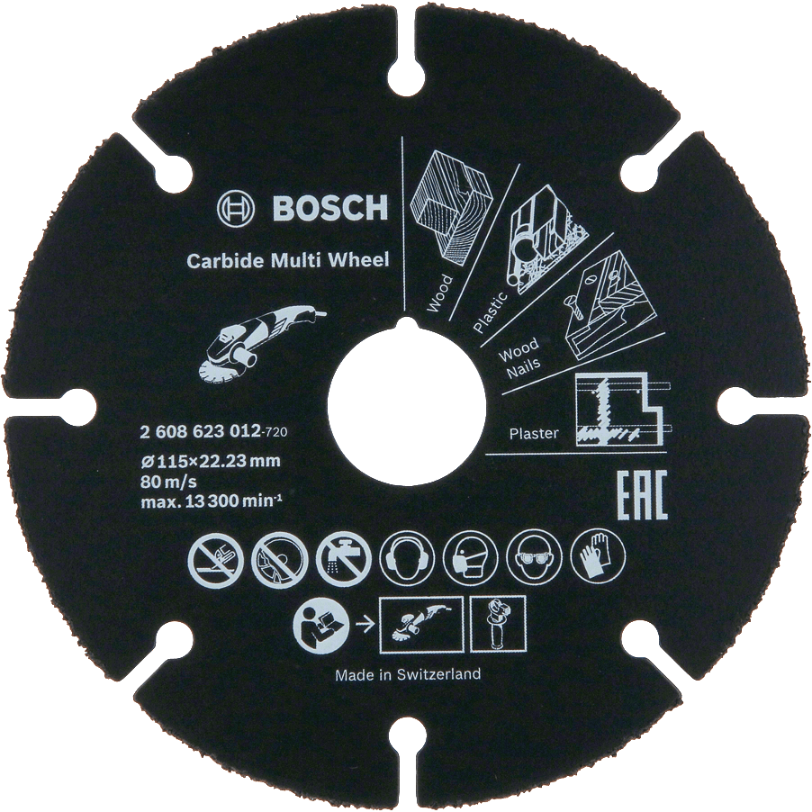 Pjovimo diskas medžiui ir metalui Bosch 115 x 1 x 22,23 mm (2608623012) Pjovimo diskas medžiui ir metalui Bosch 115 x 1 x 22,23 mm (2608623012)