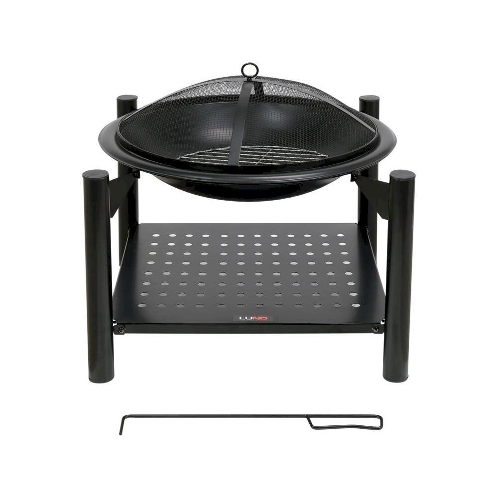 Plieninė krosnelė | grotelės | su malkų dėtuve | 58 X 58 X 55 cm (99914) Plieninė krosnelė | grotelės | su malkų dėtuve | 58 X 58 X 55 cm (99914)