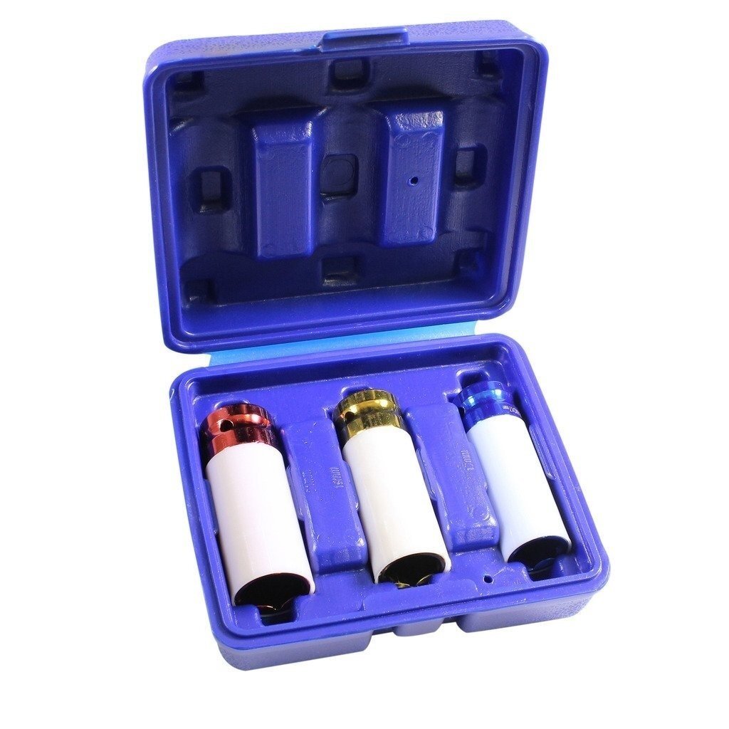 Plonasienių smūginių galvučių rinkinys su apsaugom ESSEN TOOLS 12,5 mm (1/2") 17/19/21 mm 4 Plonasienių smūginių galvučių rinkinys su apsaugom ESSEN TOOLS 12,5 mm (1/2") 17/19/21 mm 4