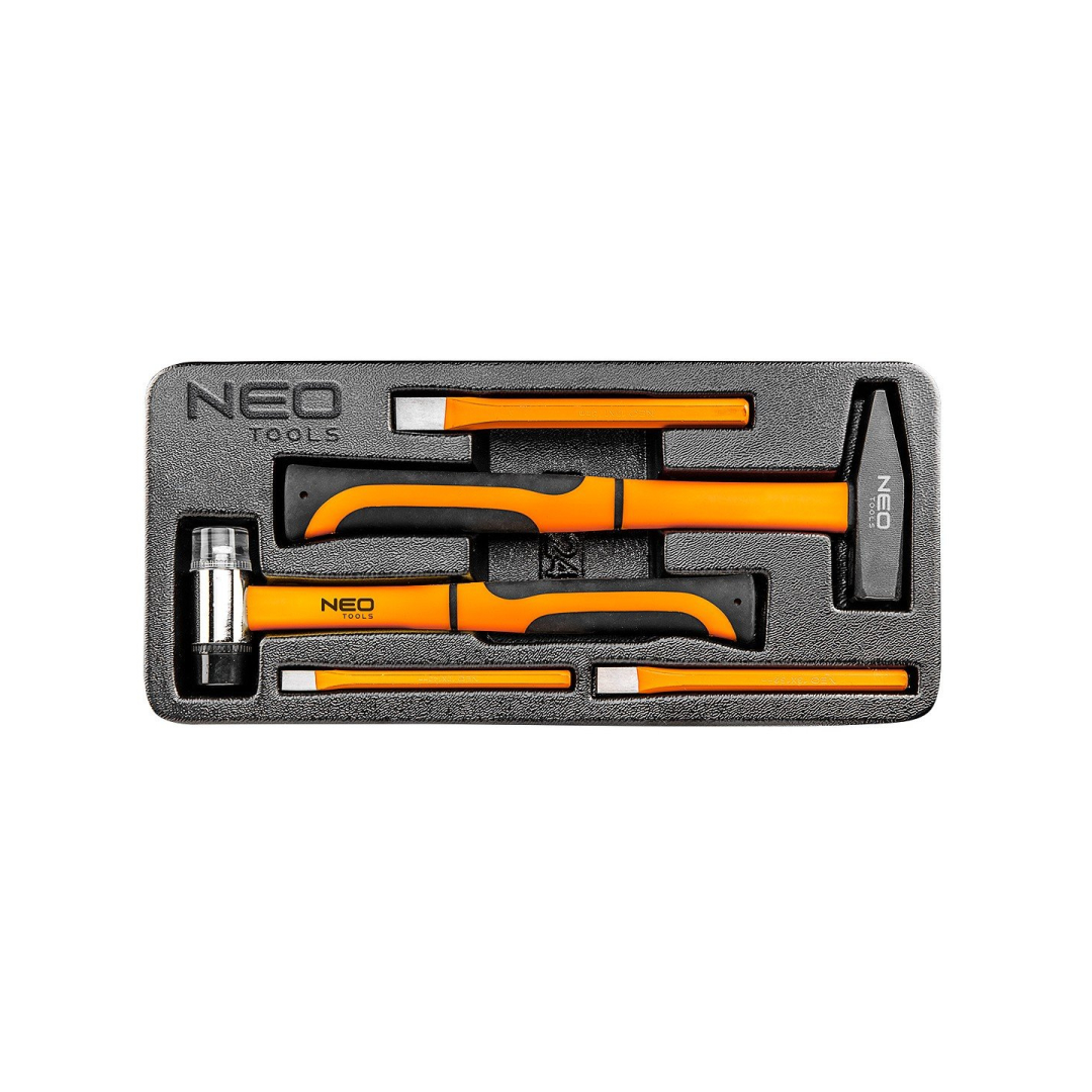 Plaktukų ir kirstukų rinkinys, 5 vnt. Plaktukų ir kirstukų rinkinys, 5 vnt.