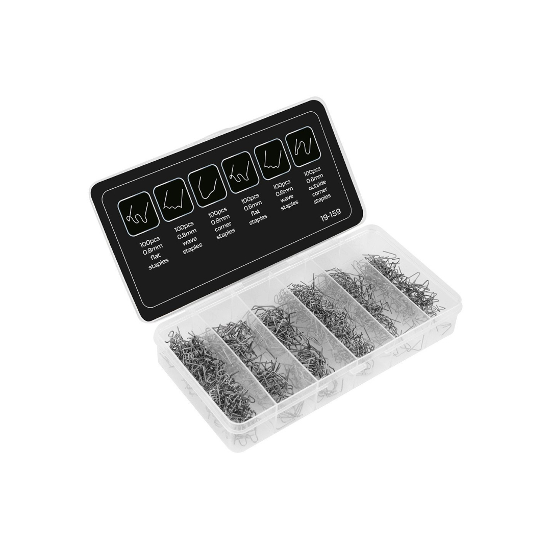 Plastikinių kabių rinkinys 600 vnt.