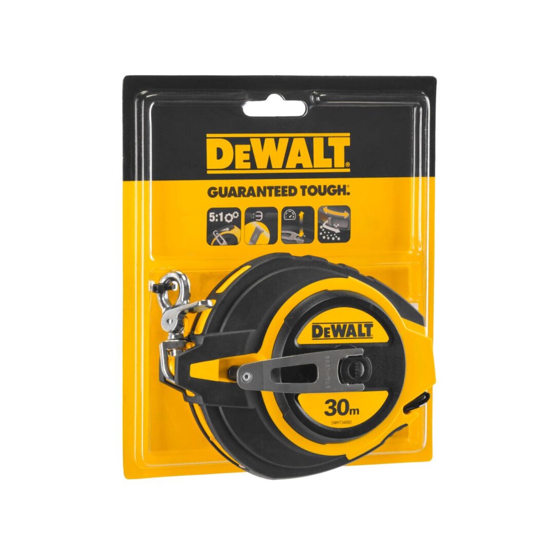 Plieninė matavimo juosta 30 m, DeWalt DWHT0-34093 Plieninė matavimo juosta 30 m, DeWalt DWHT0-34093