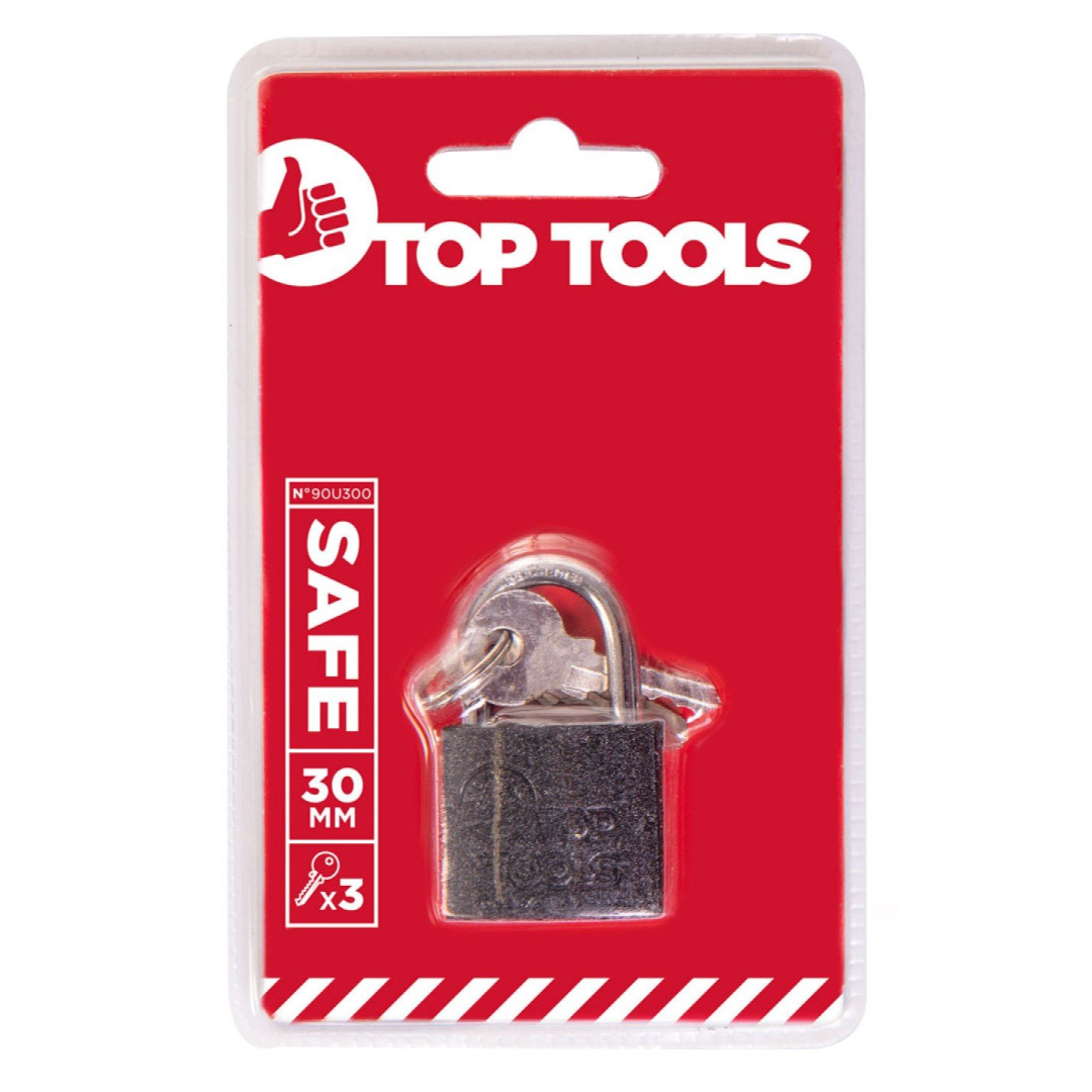 Plieninė Spyna pakabinama, 30 mm, 3 raktai 1 Plieninė Spyna pakabinama, 30 mm, 3 raktai 1