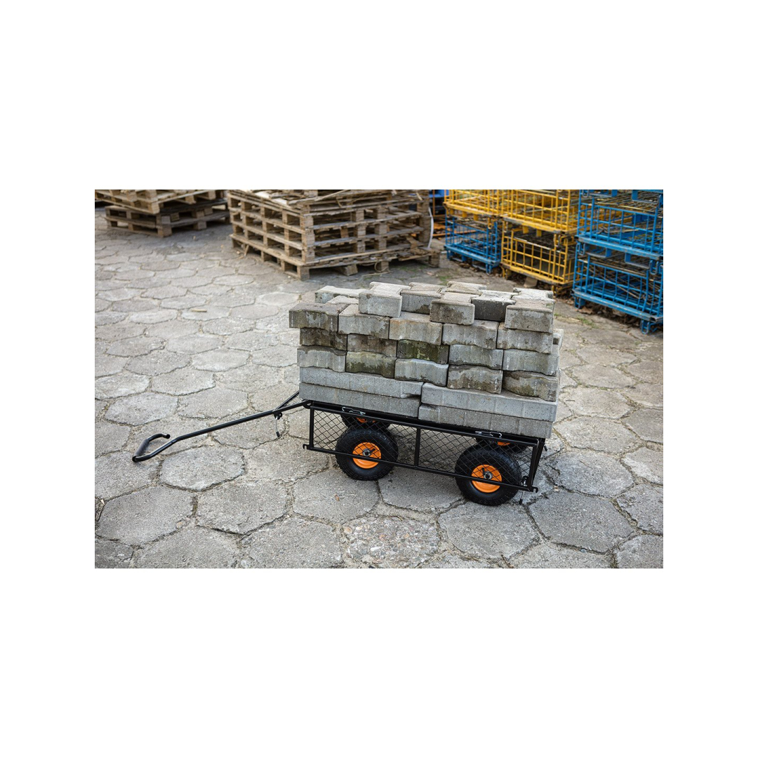 Plieninis sodo vežimėlis 300kg 1