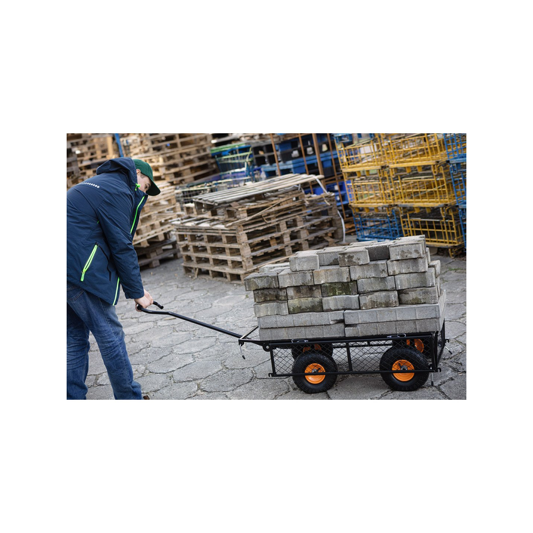 Plieninis sodo vežimėlis 300kg 3