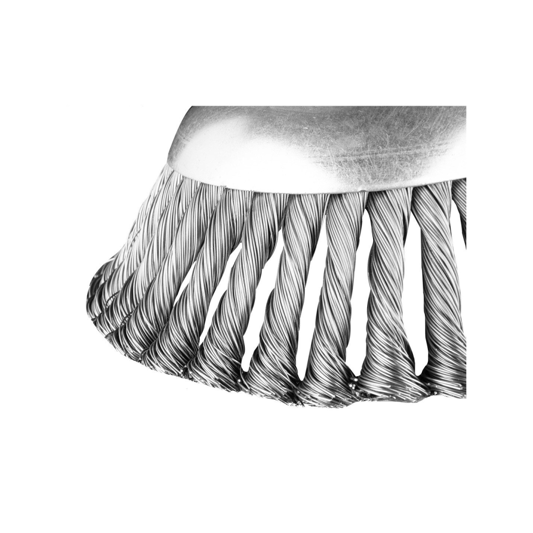 Plieninis vielinis šepetys dujiniam pjaustytuvui 150 x 25,4 mm, kietas 3 Plieninis vielinis šepetys dujiniam pjaustytuvui 150 x 25,4 mm, kietas 3