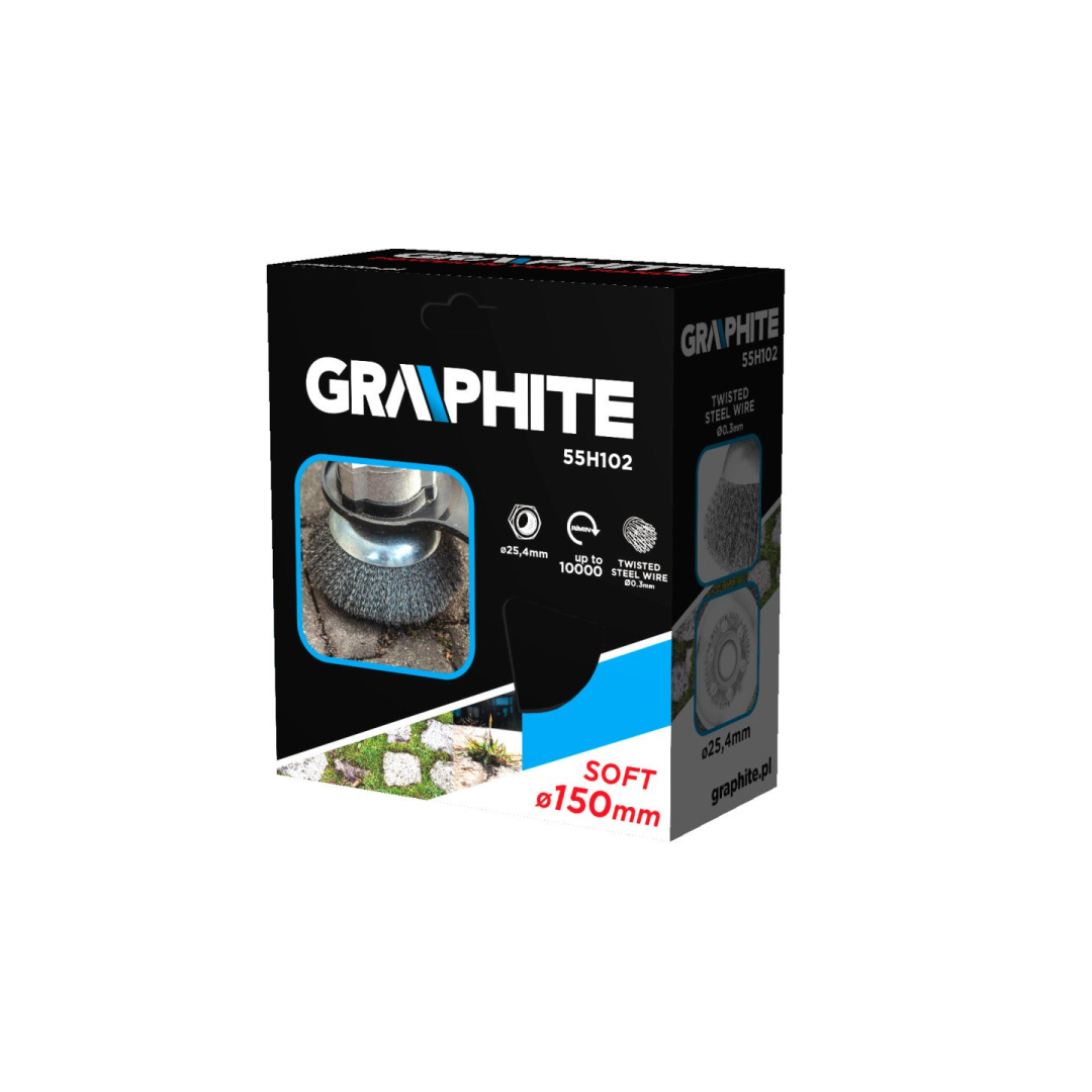 Plieninis vielinis šepetys dujiniam pjaustytuvui 150 x 25,4 mm, minkštas 1 Plieninis vielinis šepetys dujiniam pjaustytuvui 150 x 25,4 mm, minkštas 1