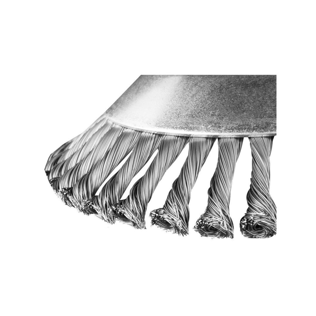 Plieninis vielinis šepetys dujiniam pjaustytuvui 200 x 25,4 mm, kietas 3 Plieninis vielinis šepetys dujiniam pjaustytuvui 200 x 25,4 mm, kietas 3