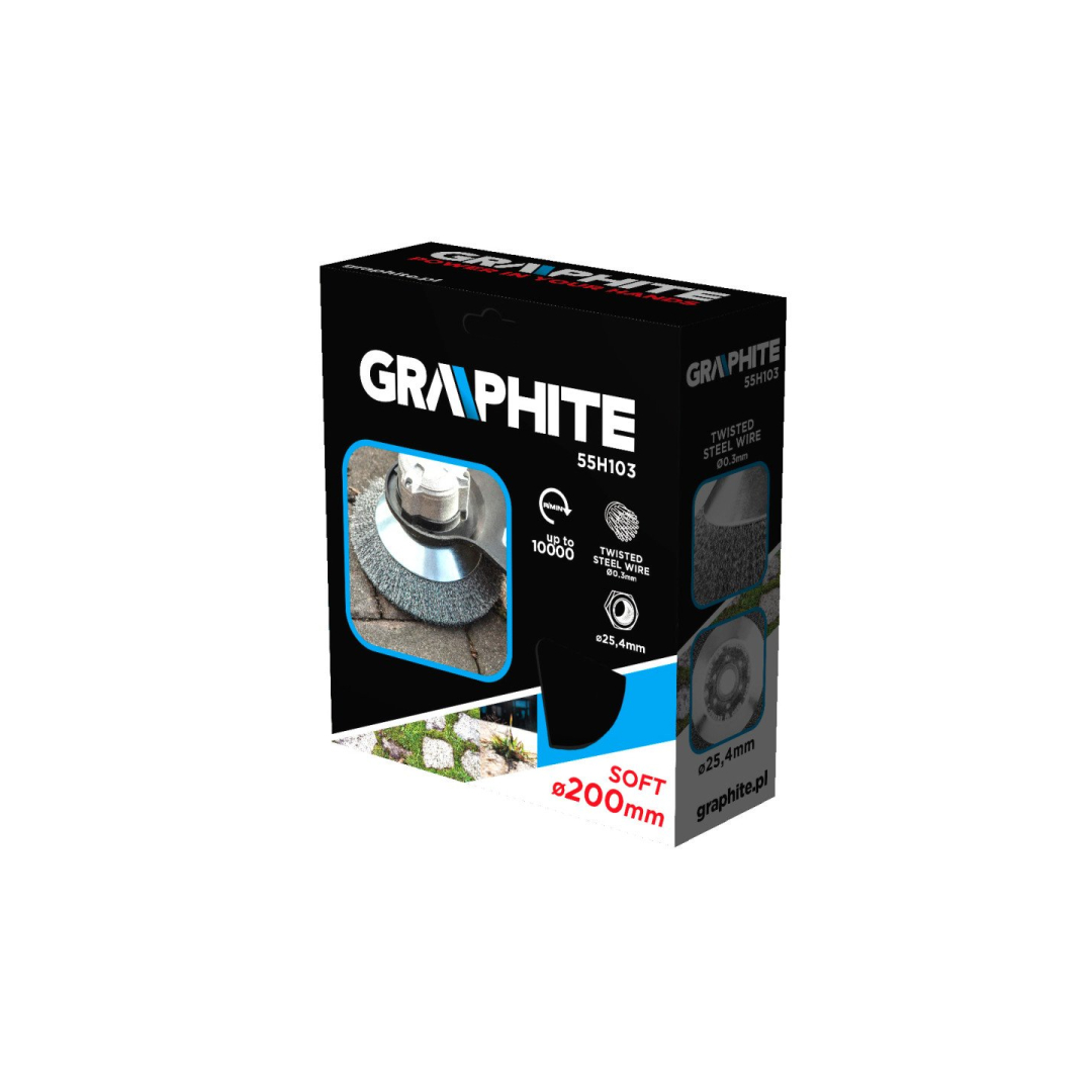 Plieninis vielinis šepetys dujiniam pjaustytuvui 200 x 25,4 mm, minkštas 1 Plieninis vielinis šepetys dujiniam pjaustytuvui 200 x 25,4 mm, minkštas 1