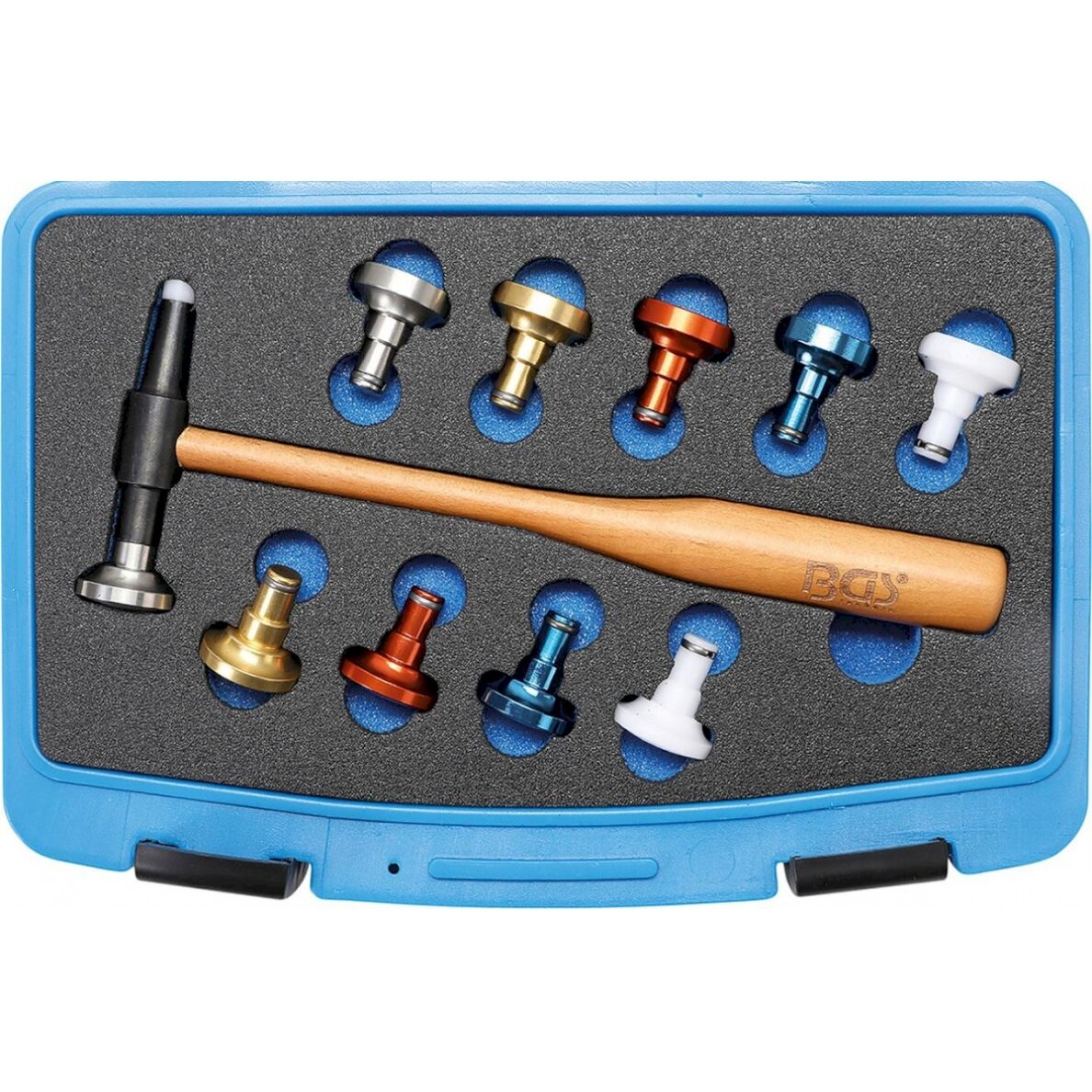 Plaktuko rinkinys su keičiamomis galvutėmis | 11 vnt. (9768) Plaktuko rinkinys su keičiamomis galvutėmis | 11 vnt. (9768)