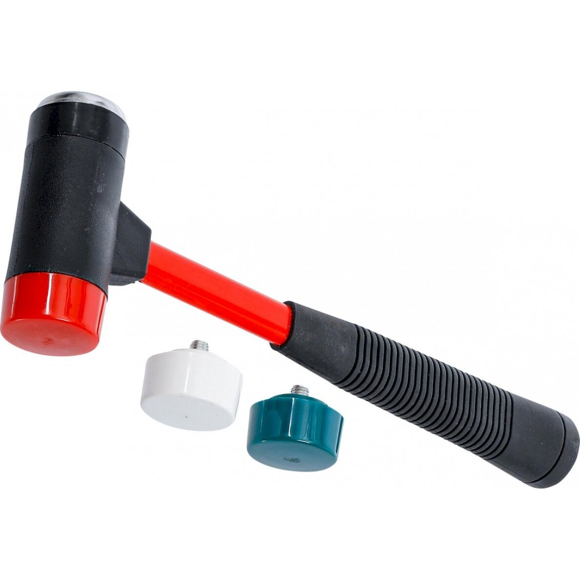 Plaktukų rinkinys su keičiamomis galvutėmis | Stiklo pluošto rankena | Ø 38 mm (91864) Plaktukų rinkinys su keičiamomis galvutėmis | Stiklo pluošto rankena | Ø 38 mm (91864)