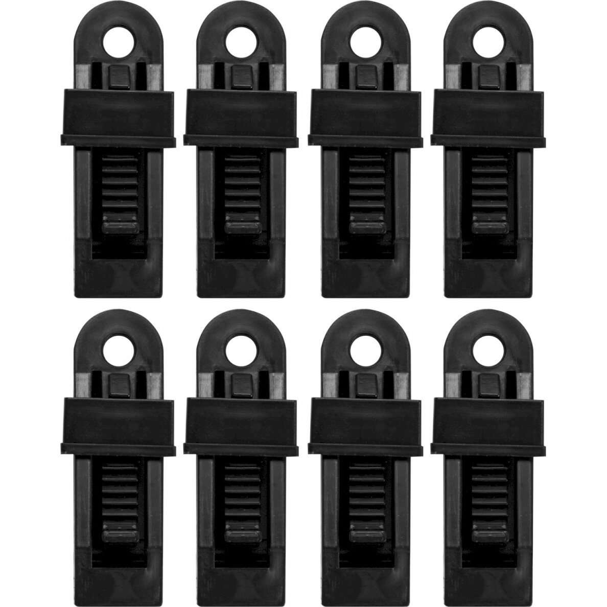 Plastikiniai nailoniniai klipsai | Tentų / palapinių tvirtinimui | 8 vnt. (85172) Plastikiniai nailoniniai klipsai | Tentų / palapinių tvirtinimui | 8 vnt. (85172)