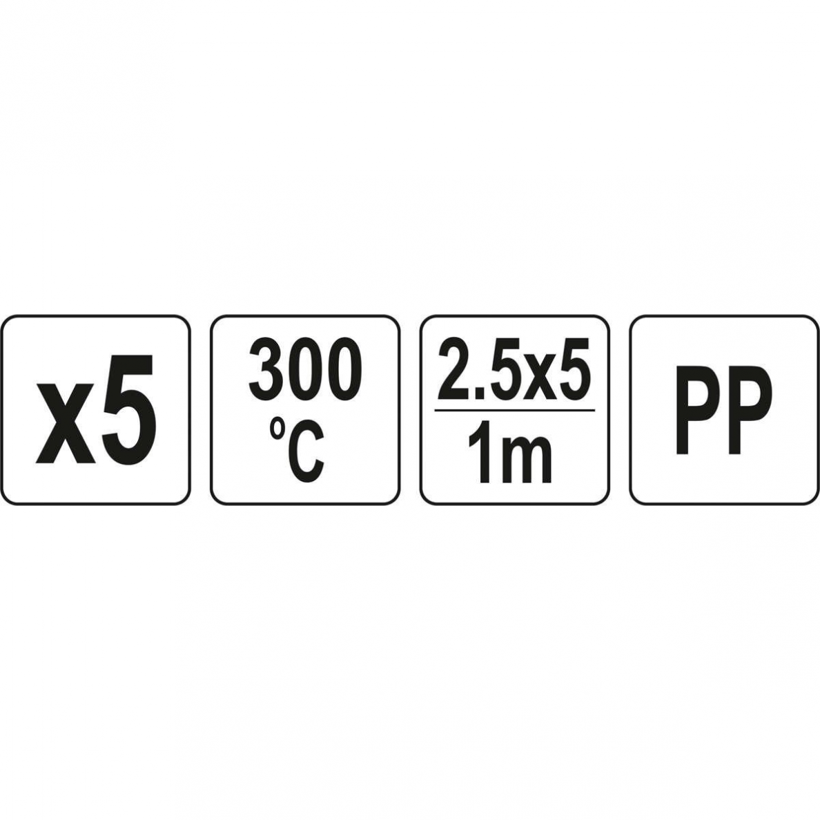 Plastiko suvirinimo juosta Yato, 2.5 x 5 mm, 1 m, 5 vnt. 3 Plastiko suvirinimo juosta Yato, 2.5 x 5 mm, 1 m, 5 vnt. 3