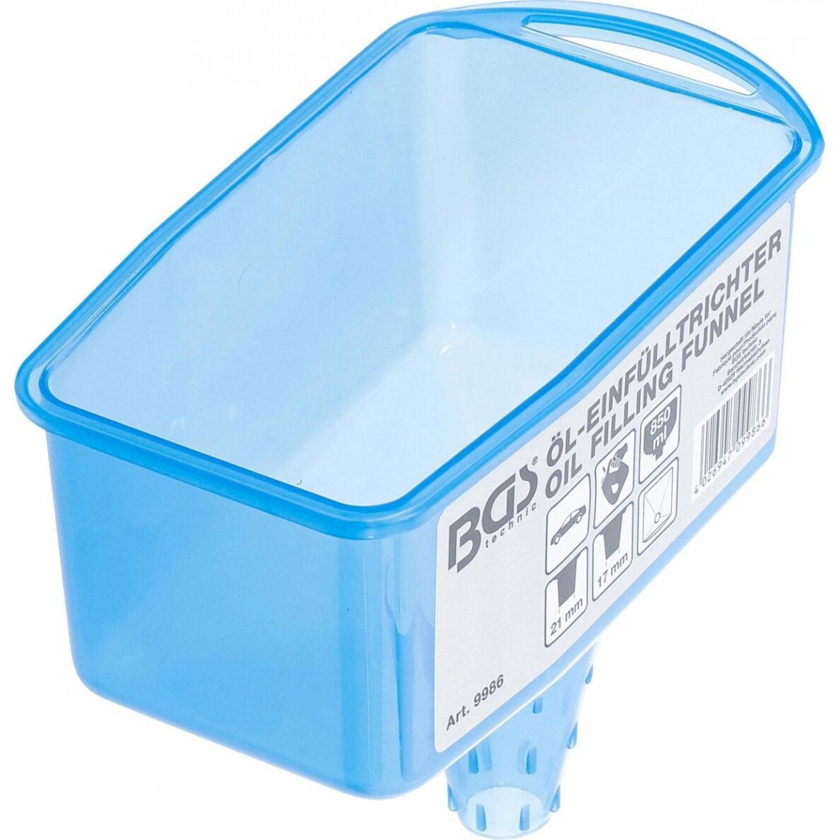 Plataus tipo piltuvėlis alyvai fiksuojamas | 850 ml rezervuaras (9986) Plataus tipo piltuvėlis alyvai fiksuojamas | 850 ml rezervuaras (9986)