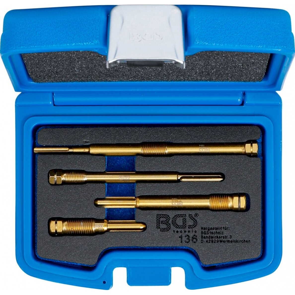 Plėtiklių/valiklių rinkinys kaitinimo žvakių lizdams | 4 vnt. (136) Plėtiklių/valiklių rinkinys kaitinimo žvakių lizdams | 4 vnt. (136)