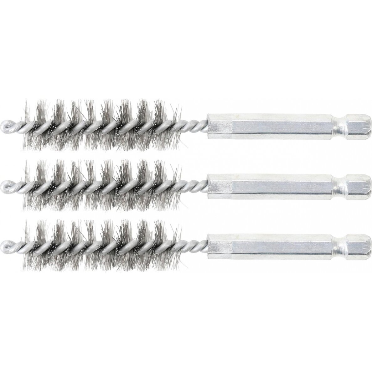 Plieniniai šepečiai vamzdeliams | 14 mm | 6,3 mm (1/4") | 3 vnt. (3078-14-S) Plieniniai šepečiai vamzdeliams | 14 mm | 6,3 mm (1/4") | 3 vnt. (3078-14-S)