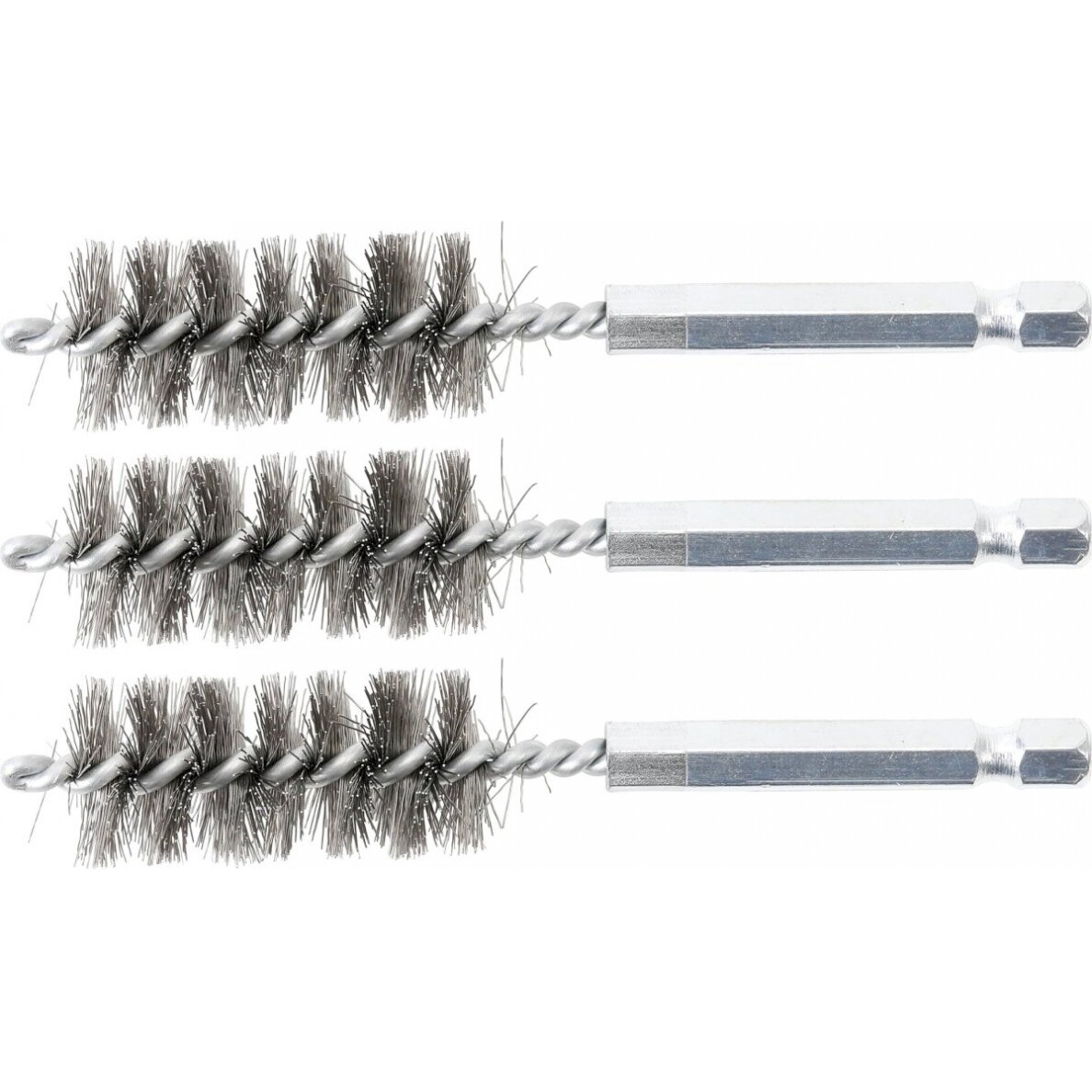 Plieniniai šepečiai vamzdeliams | 17 mm | 6,3 mm (1/4") | 3 vnt. (3078-17-S) Plieniniai šepečiai vamzdeliams | 17 mm | 6,3 mm (1/4") | 3 vnt. (3078-17-S)