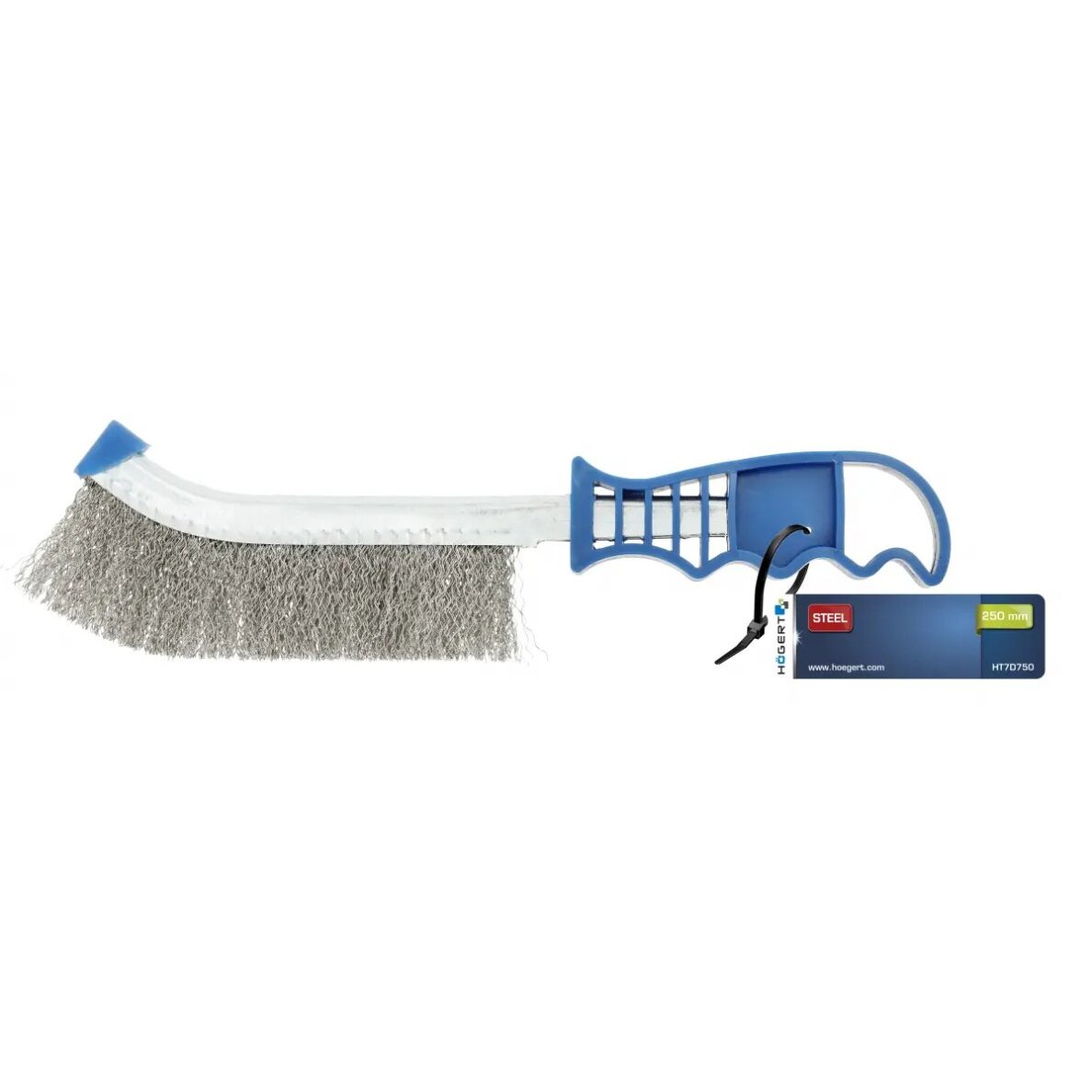 Plieninis šepetys su rankena 250mm x 0,3mm Plieninis šepetys su rankena 250mm x 0,3mm