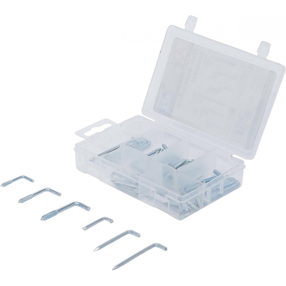 Plieninių paveikslėlių kablių asortimentas | 48 vnt. (88164) Plieninių paveikslėlių kablių asortimentas | 48 vnt. (88164)