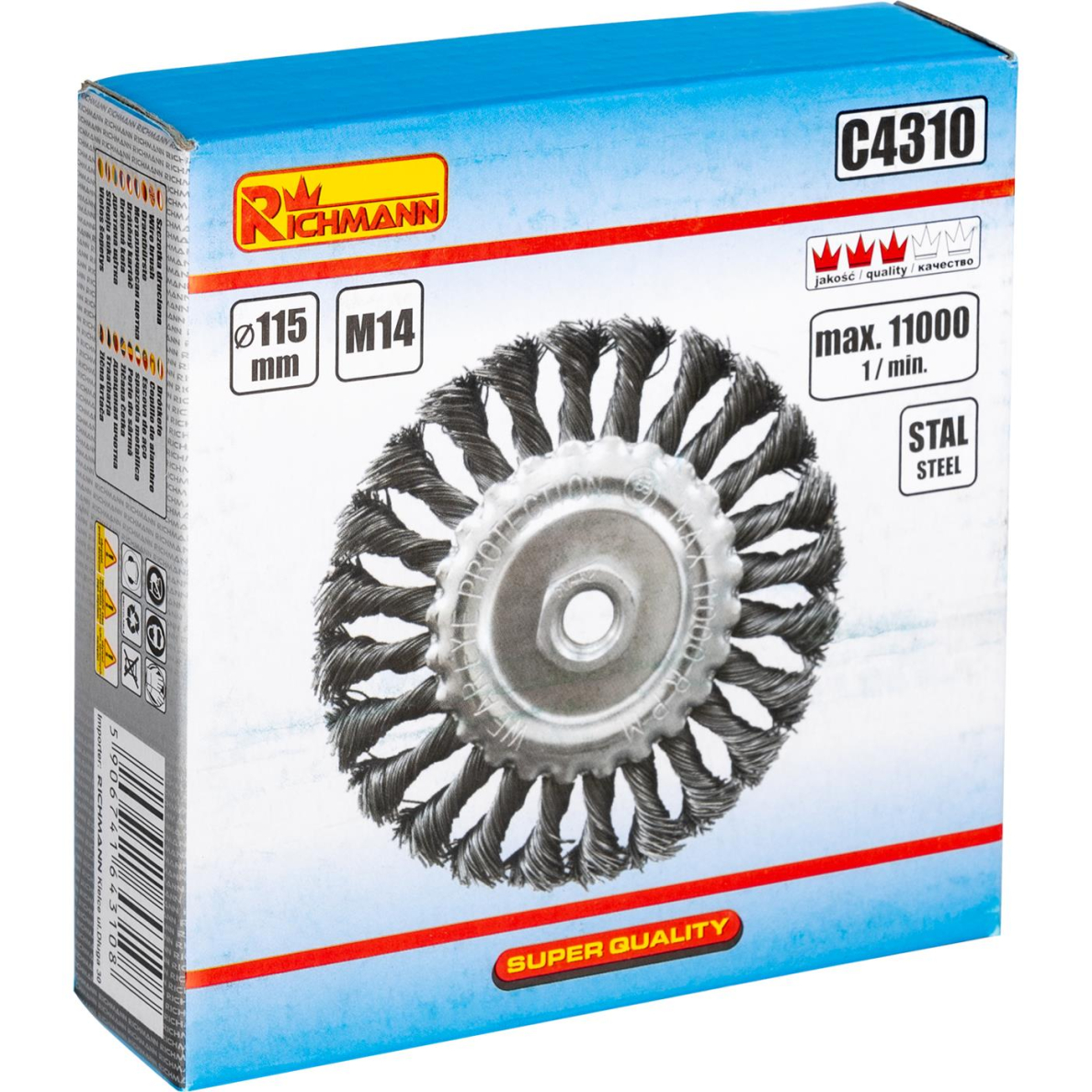 Plokšč. sukt. viel. šepetys 115 x 22,2 mm. Richmann 2 Plokšč. sukt. viel. šepetys 115 x 22,2 mm. Richmann 2